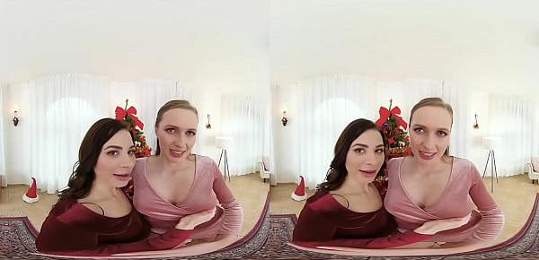  Czech VR 390 - Free Christmas VR Porn Experience With TwoHorny Sluts